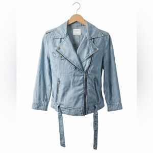 American Eagle outfitters Denim Moto Style Jacket. Size Medium. Great Condition